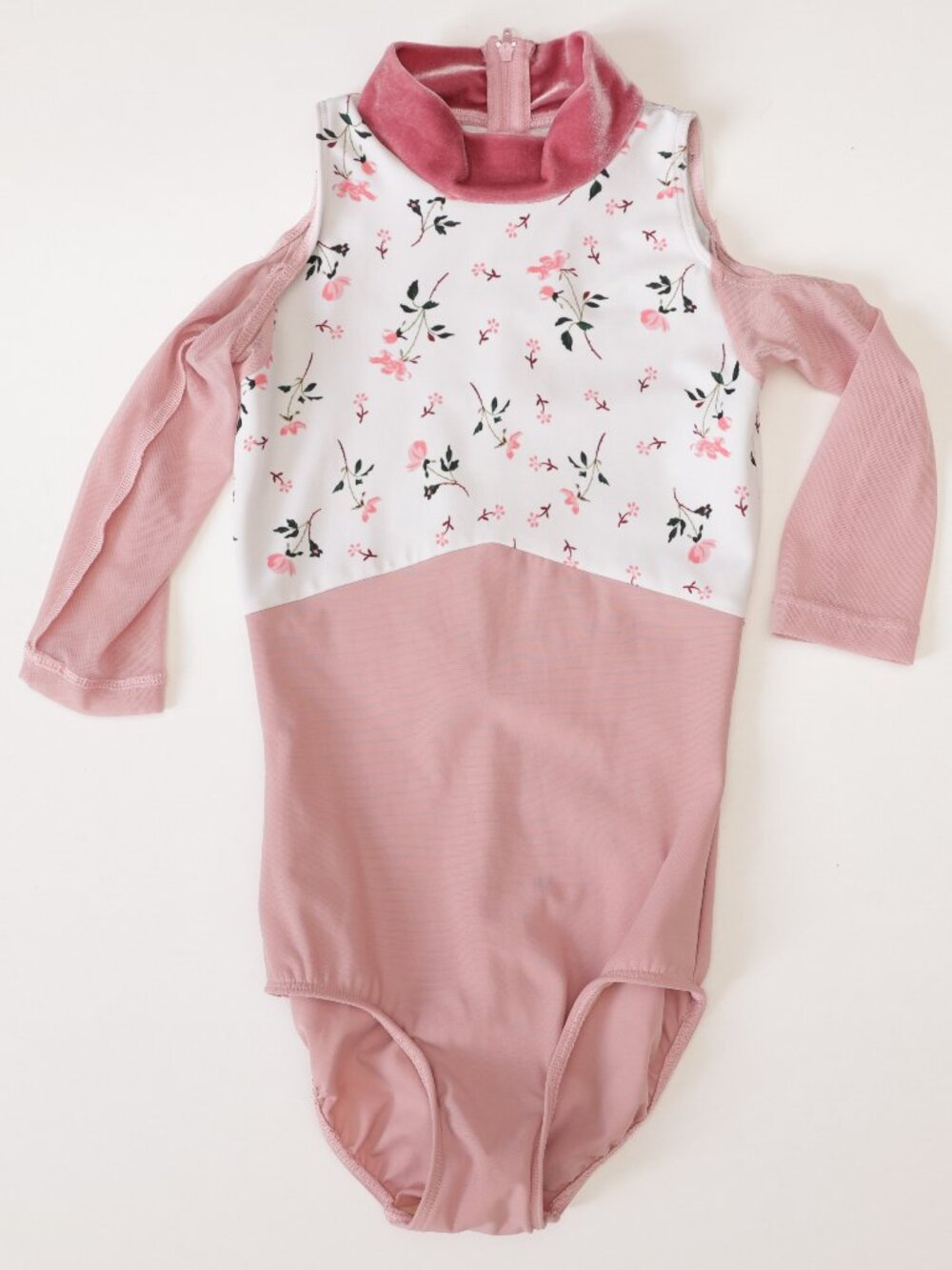 Elevé Leotard Pink Floral Child's Large EUC Leotard